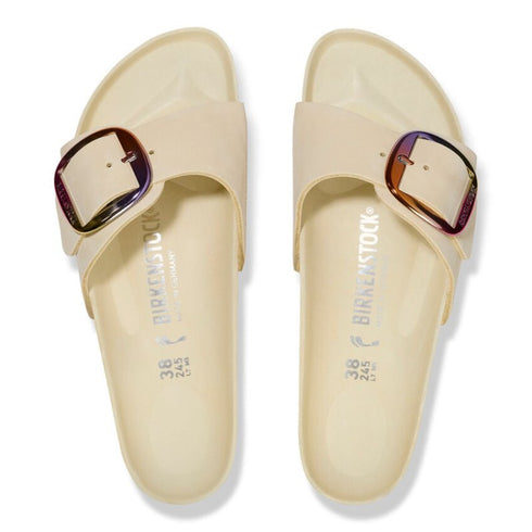 Madrid Big Buckle Nubuck Leather - Birkenstock - Ecru